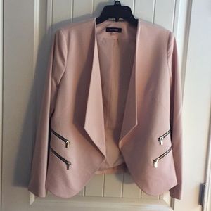 9 West Draped Neckline Open Front Blazer ~ 8